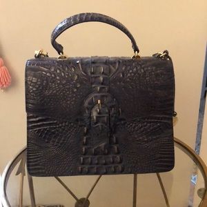Brahmin Melbourne Gabriella Crocodile Satchel